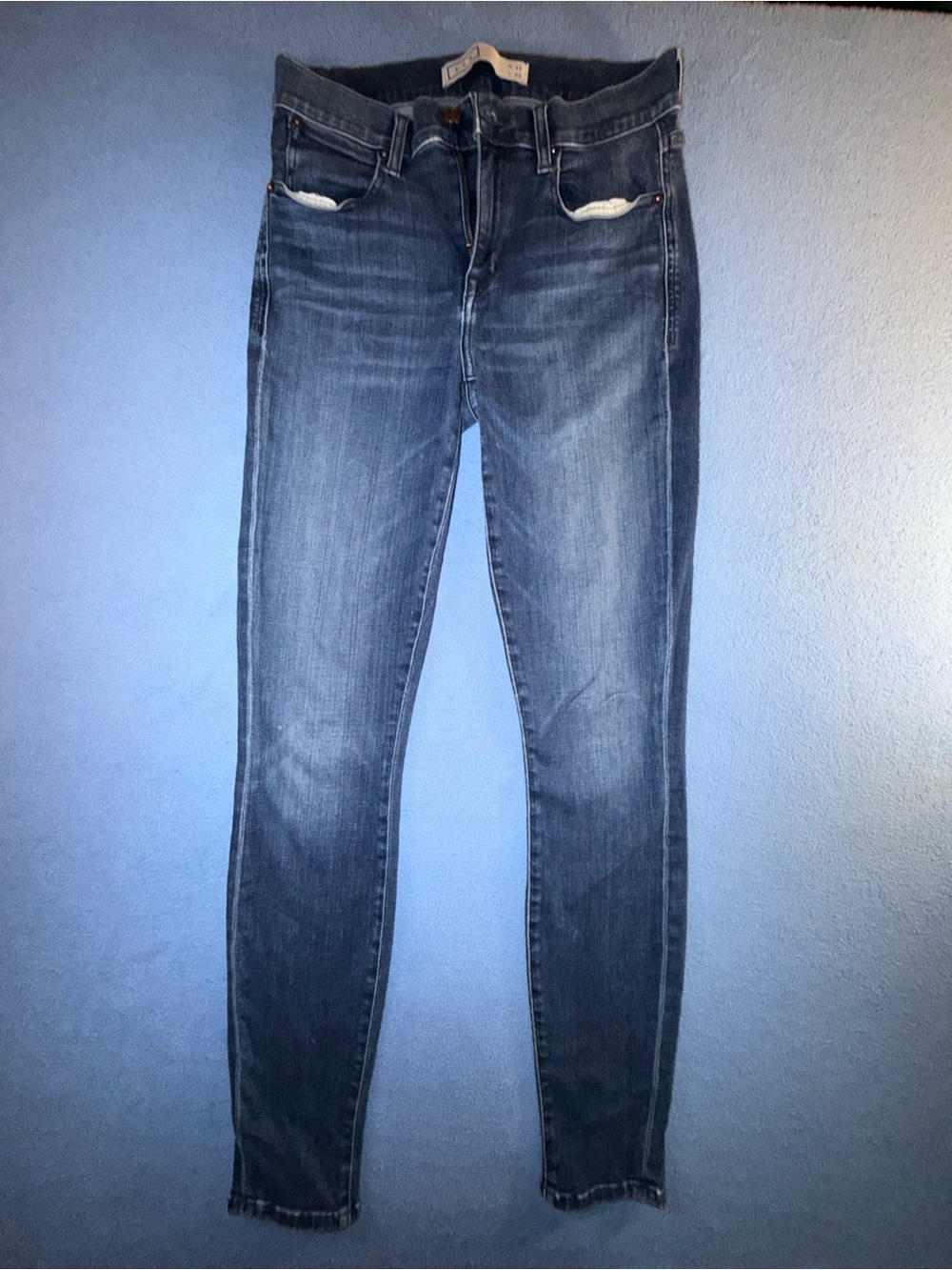 AYR High-Rise Skinny Jeans in Medium Blue Wash